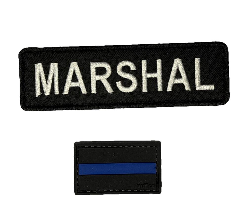 Marshall PVC Patches with Hook Fastener Back